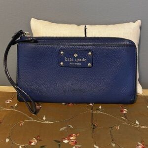 Kate Spade Royal Blue Layton Wellesley Wallet